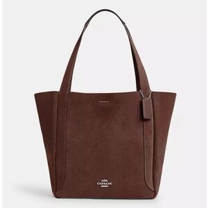 COACH Hadley Tote Bag In Suede Expresso